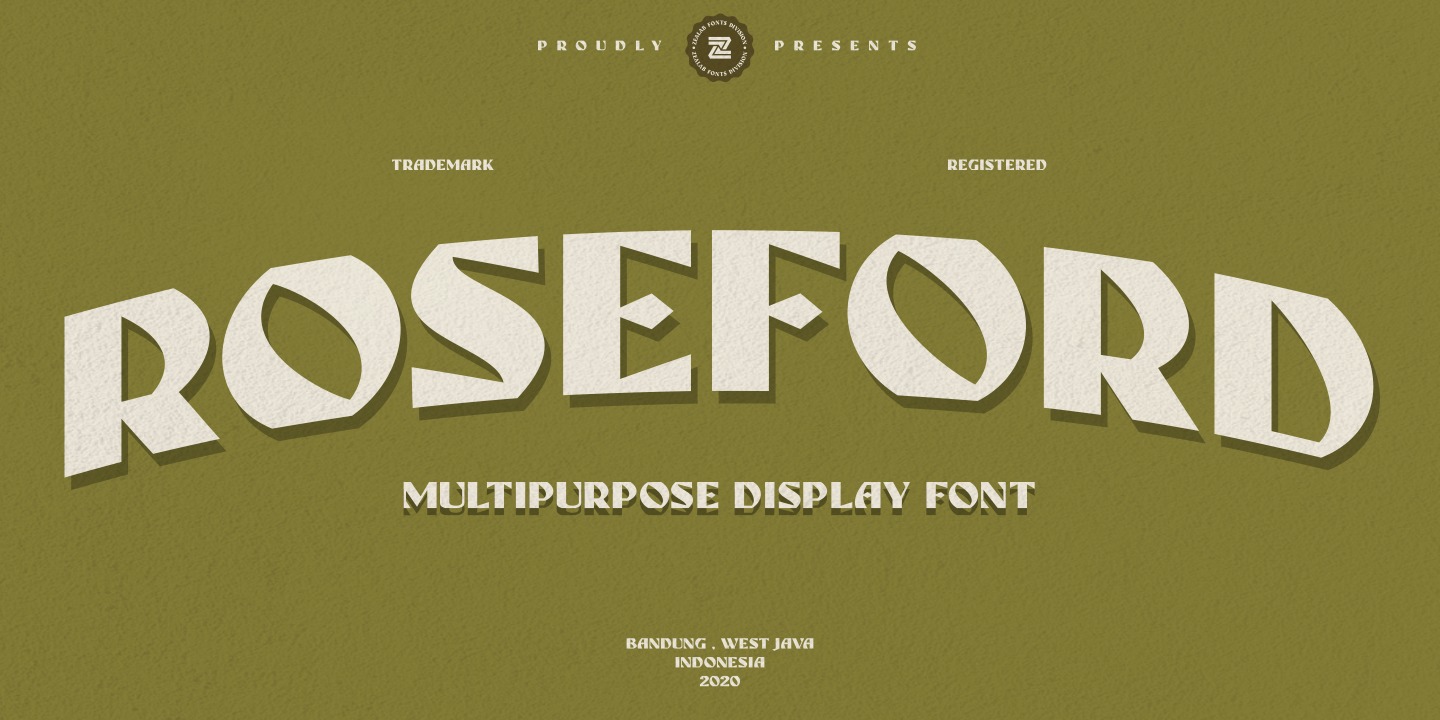 Example font Roseford #1